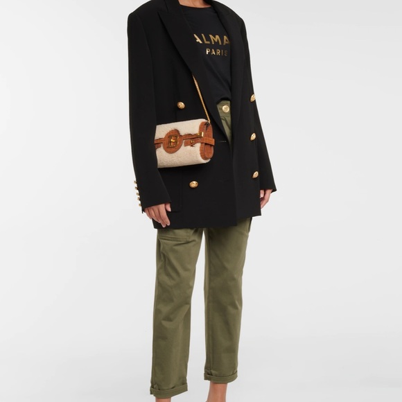 BRAND NEW SHEARLING BALMAIN PURSE - Picture 5 of 5